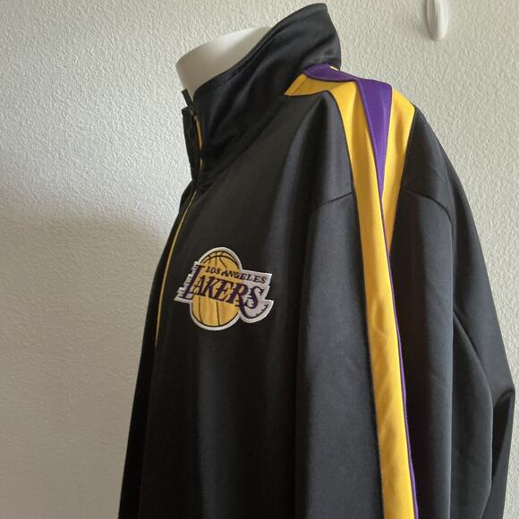 Los Angeles Lakers Carl Banks G III Zip Up Jacket Men’s Size 2XL Excellent - Picture 6 of 16